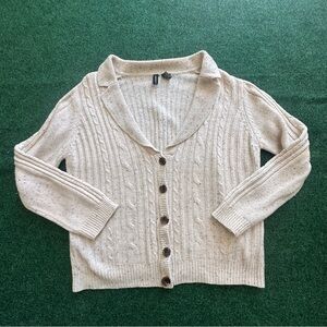Cozy Cream Cable Knit Cardigan